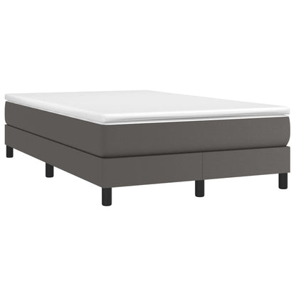 Boxspringbettgestell Grau 120x200 cm Kunstleder