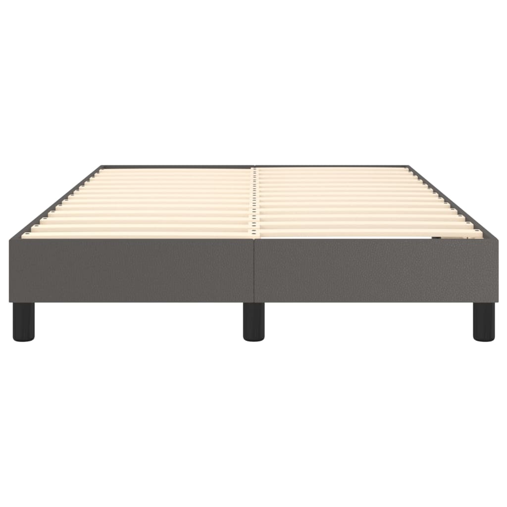 Boxspringbettgestell Grau 120x200 cm Kunstleder