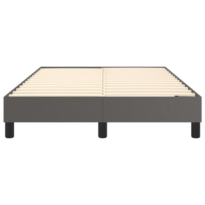 Boxspringbettgestell Grau 120x200 cm Kunstleder