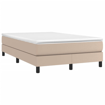 Boxspringbettgestell Cappuccino-Braun 120x200 cm Kunstleder