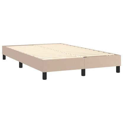Boxspringbettgestell Cappuccino-Braun 120x200 cm Kunstleder
