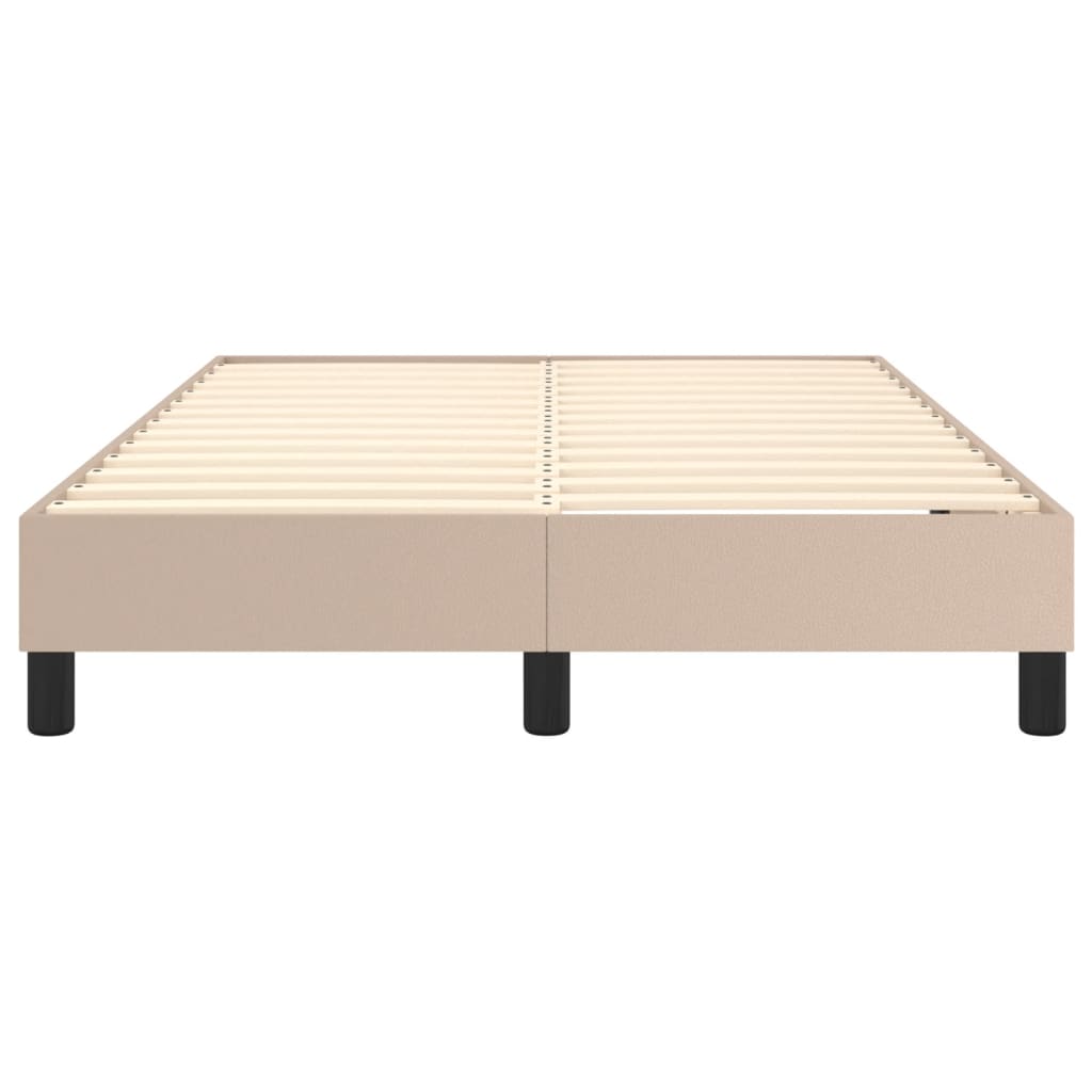 Boxspringbettgestell Cappuccino-Braun 120x200 cm Kunstleder