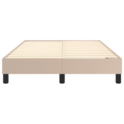 Boxspringbettgestell Cappuccino-Braun 120x200 cm Kunstleder