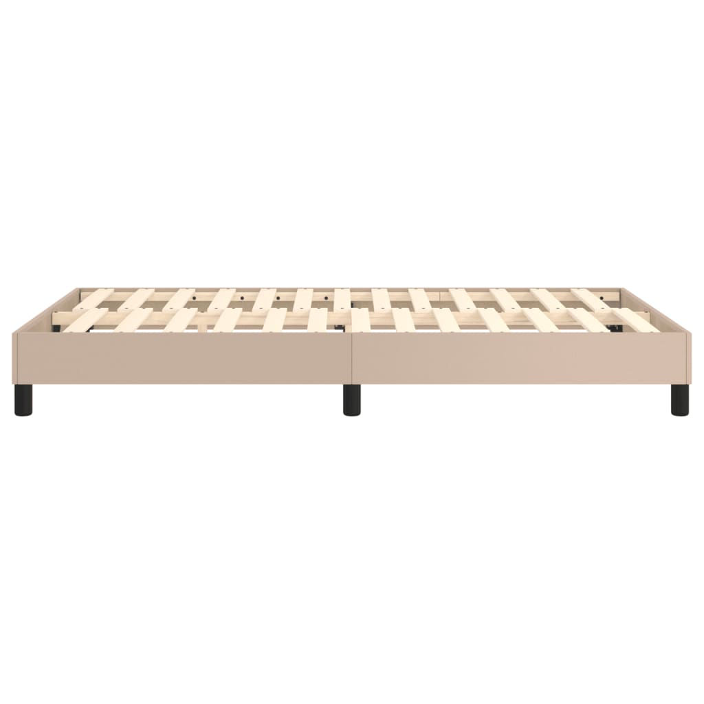 Boxspringbettgestell Cappuccino-Braun 120x200 cm Kunstleder