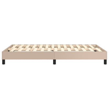 Boxspringbettgestell Cappuccino-Braun 120x200 cm Kunstleder