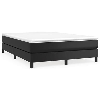 Boxspringbettgestell Schwarz 140x190 cm Kunstleder