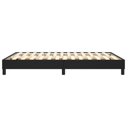 Boxspringbettgestell Schwarz 140x190 cm Kunstleder