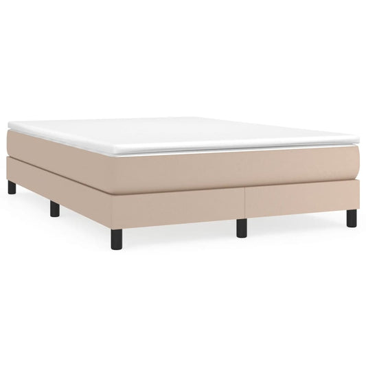 Boxspringbettgestell Cappuccino-Braun 140x190 cm Kunstleder