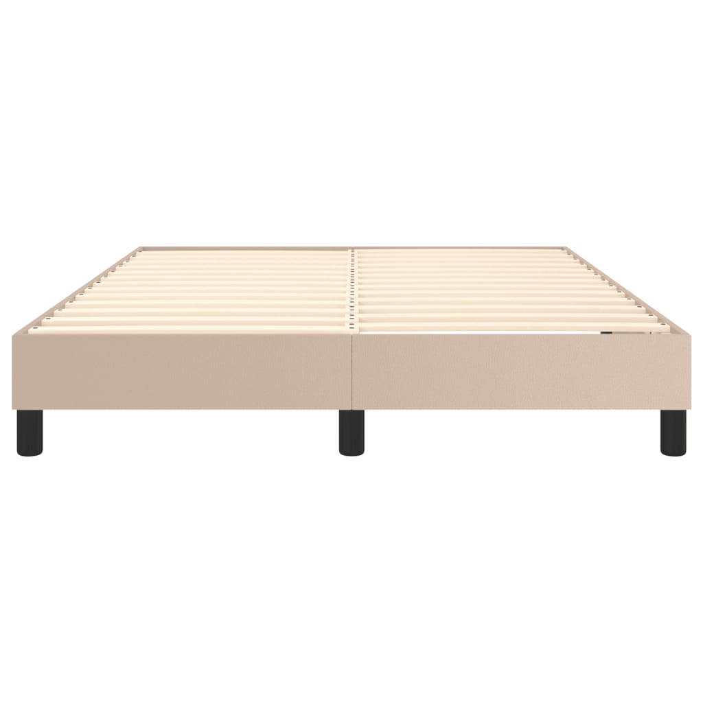 Boxspringbettgestell Cappuccino-Braun 140x190 cm Kunstleder
