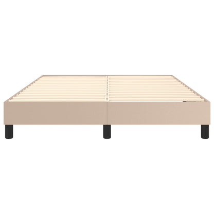 Boxspringbettgestell Cappuccino-Braun 140x190 cm Kunstleder