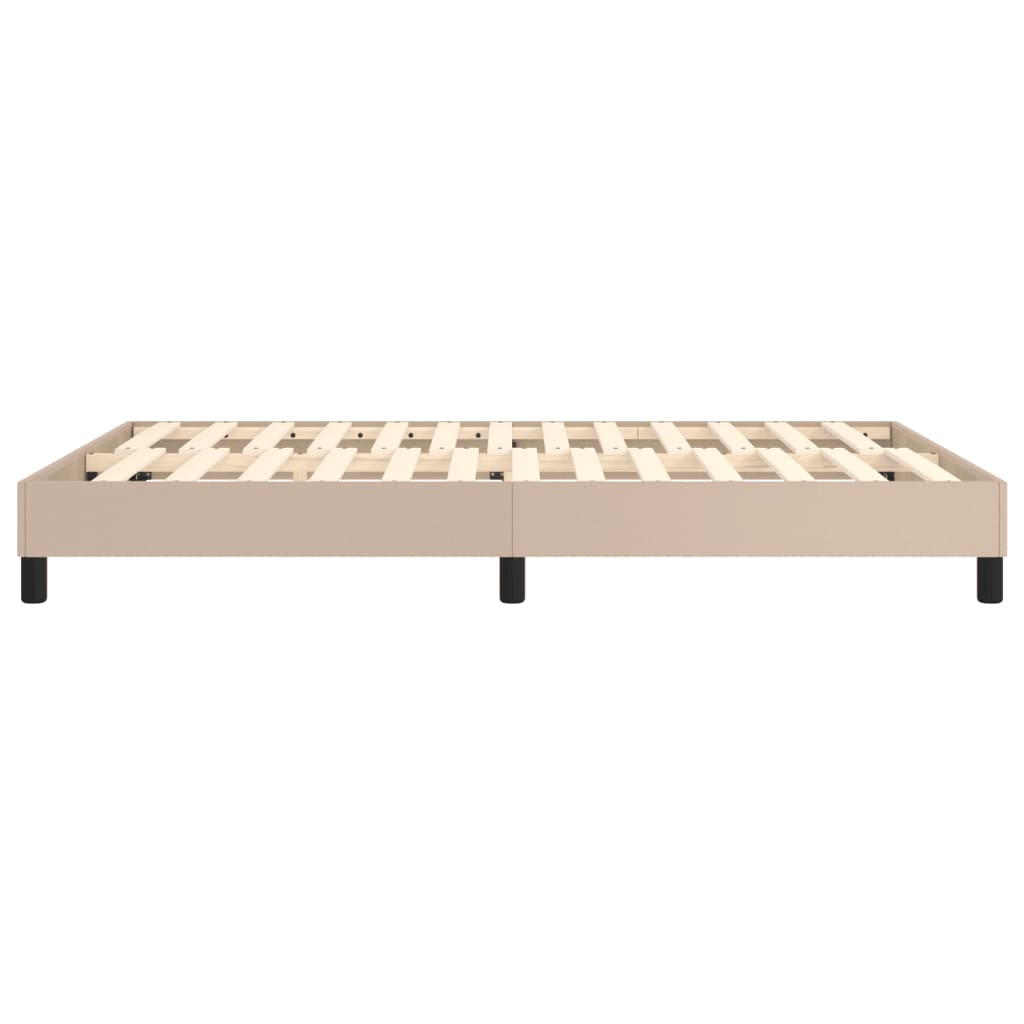Boxspringbettgestell Cappuccino-Braun 140x190 cm Kunstleder