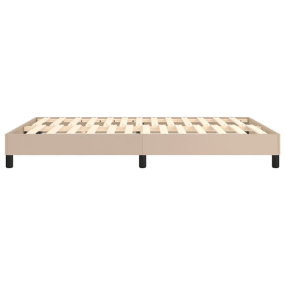 Boxspringbettgestell Cappuccino-Braun 140x190 cm Kunstleder