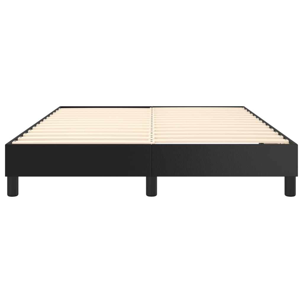 Boxspringbettgestell Schwarz 140x200 cm Kunstleder
