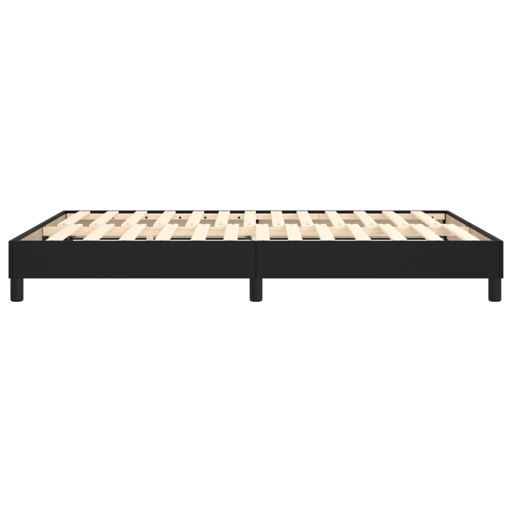 Boxspringbettgestell Schwarz 140x200 cm Kunstleder
