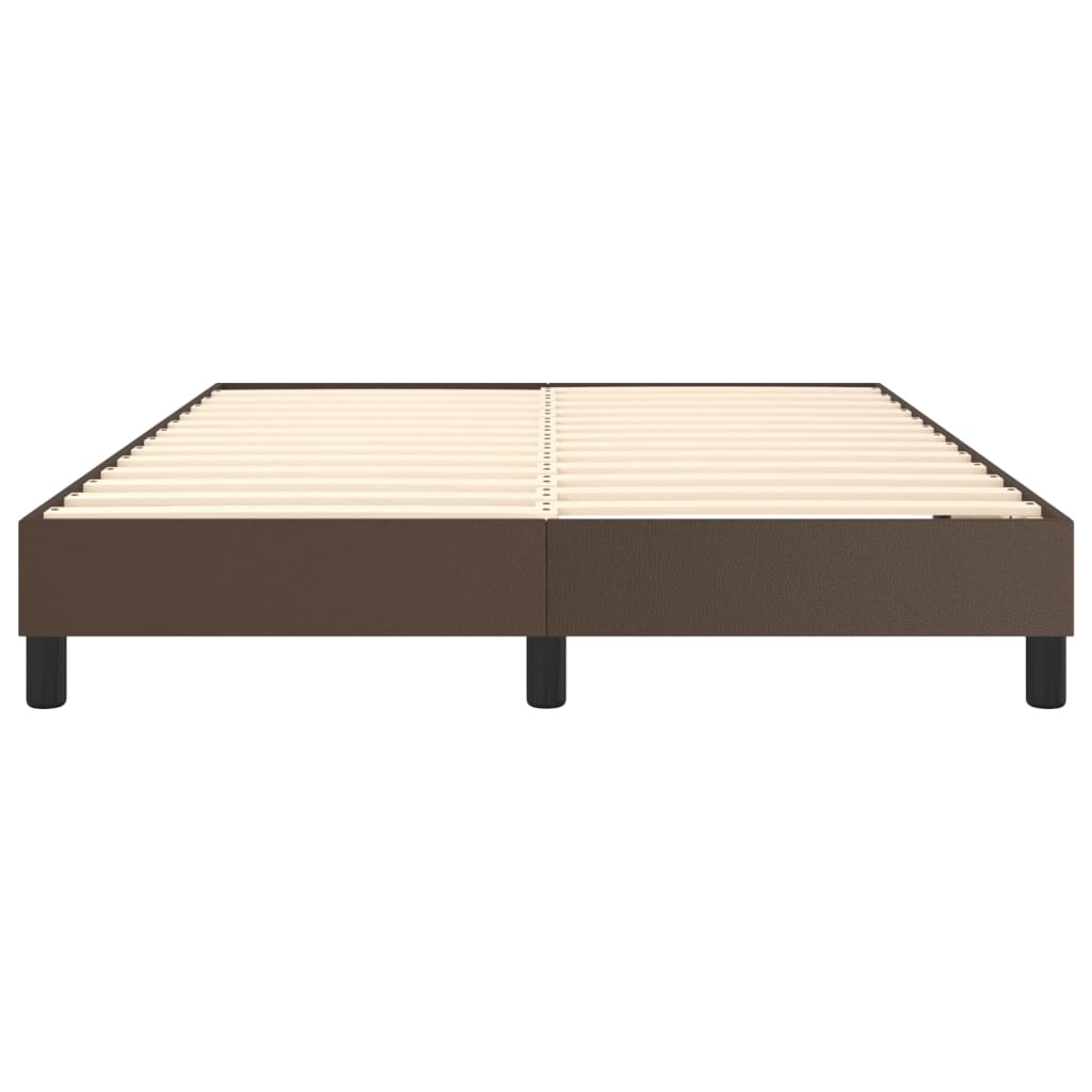 Boxspringbettgestell Braun 140x200 cm Kunstleder