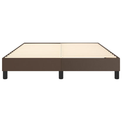Boxspringbettgestell Braun 140x200 cm Kunstleder