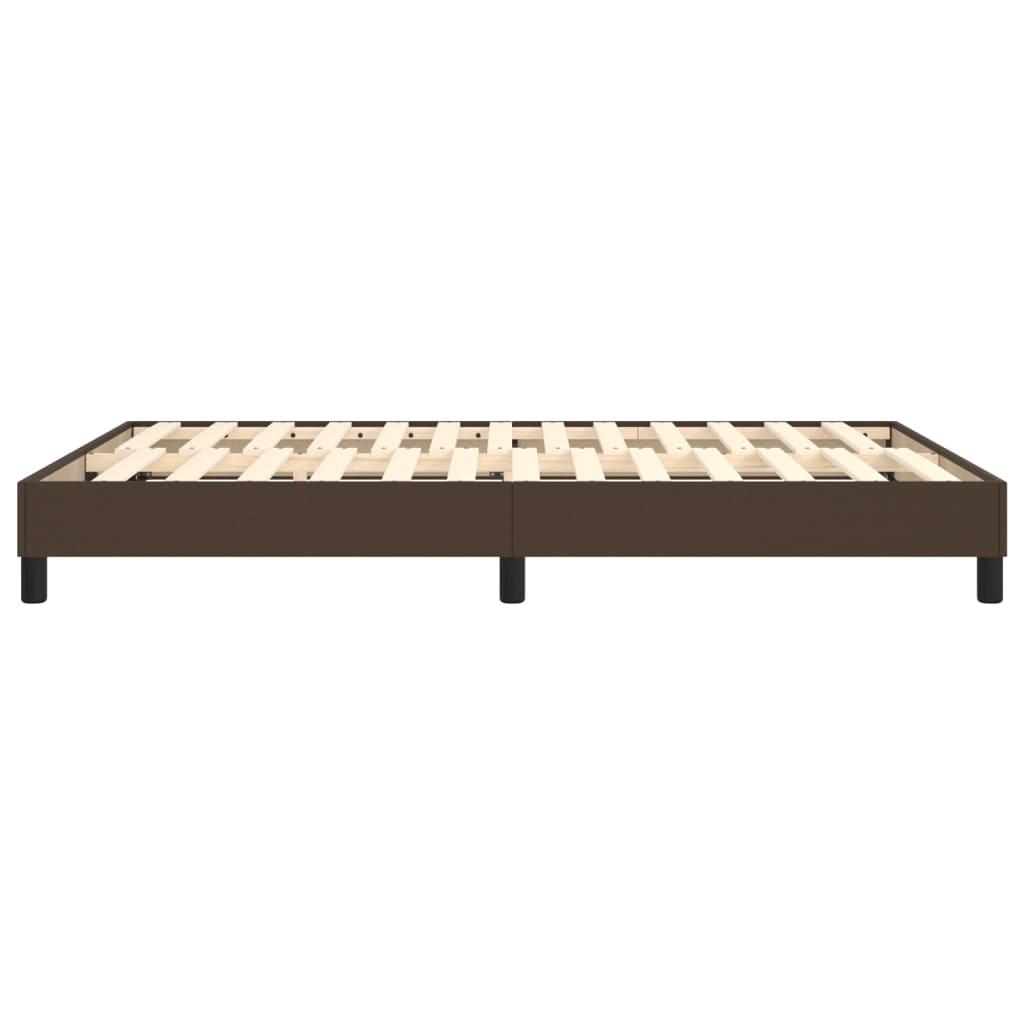 Boxspringbettgestell Braun 140x200 cm Kunstleder