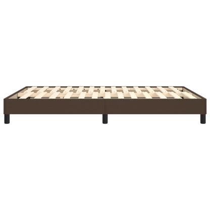 Boxspringbettgestell Braun 140x200 cm Kunstleder
