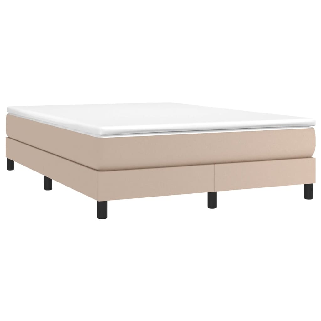 Boxspringbettgestell Cappuccino-Braun 140x200 cm Kunstleder