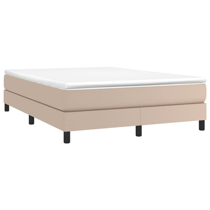 Boxspringbettgestell Cappuccino-Braun 140x200 cm Kunstleder