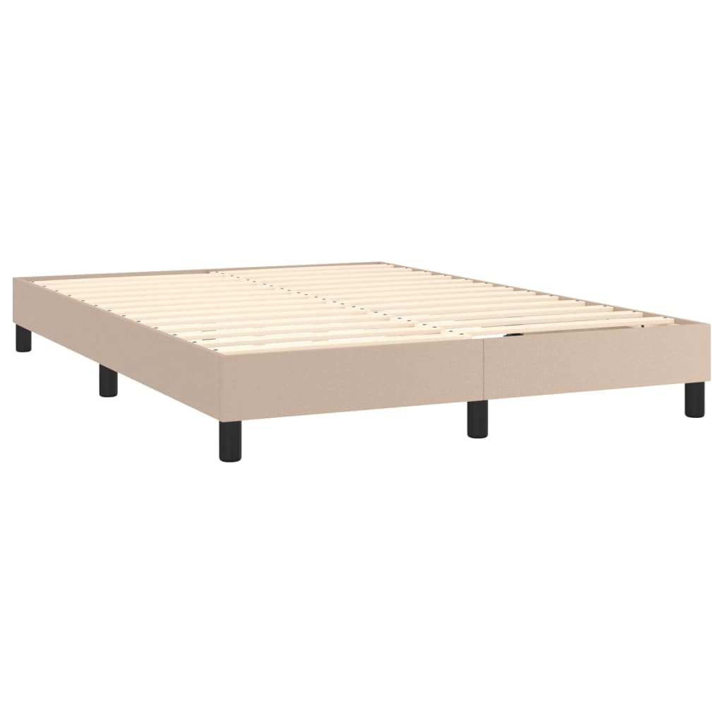 Boxspringbettgestell Cappuccino-Braun 140x200 cm Kunstleder