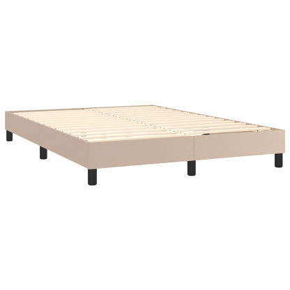Boxspringbettgestell Cappuccino-Braun 140x200 cm Kunstleder