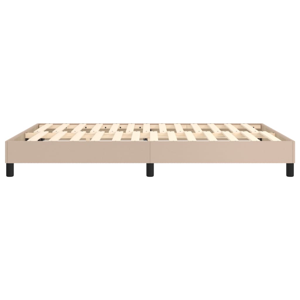 Boxspringbettgestell Cappuccino-Braun 140x200 cm Kunstleder