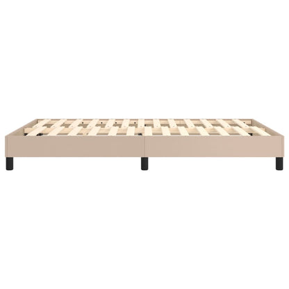 Boxspringbettgestell Cappuccino-Braun 140x200 cm Kunstleder
