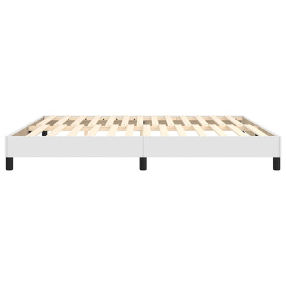 Boxspringbettgestell Weiß 160x200 cm Kunstleder