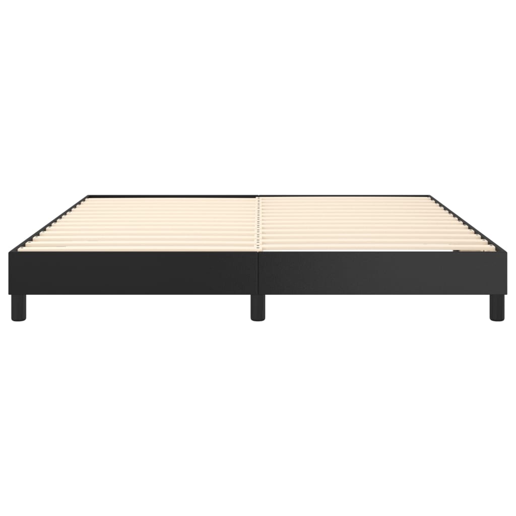 Boxspringbettgestell Schwarz 180x200 cm Kunstleder