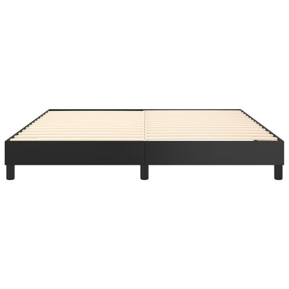 Boxspringbettgestell Schwarz 180x200 cm Kunstleder