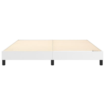 Boxspringbettgestell Weiß 180x200 cm Kunstleder