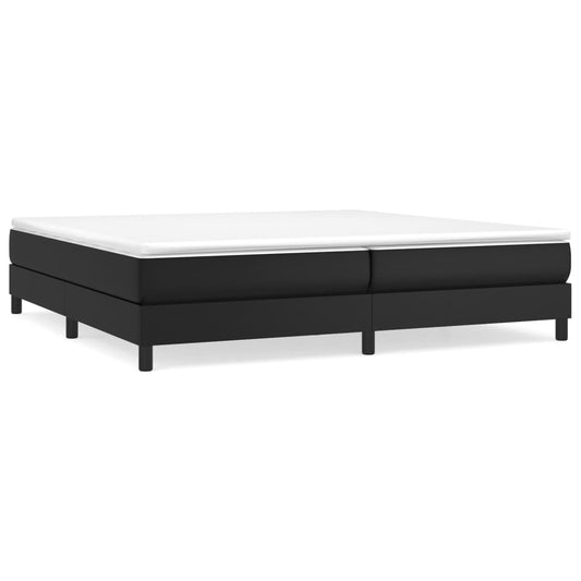 Boxspringbettgestell Schwarz 200x200 cm Kunstleder