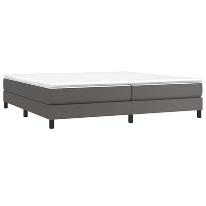Boxspringbettgestell Grau 200x200 cm Kunstleder