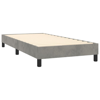 Boxspringbettgestell Hellgrau 80x200 cm Samt