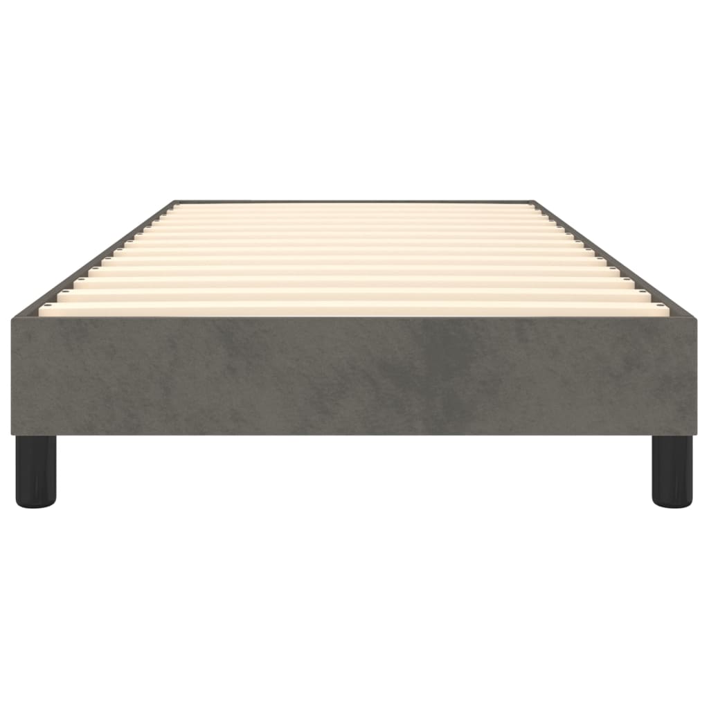 Boxspringbettgestell Dunkelgrau 80x200 cm Samt