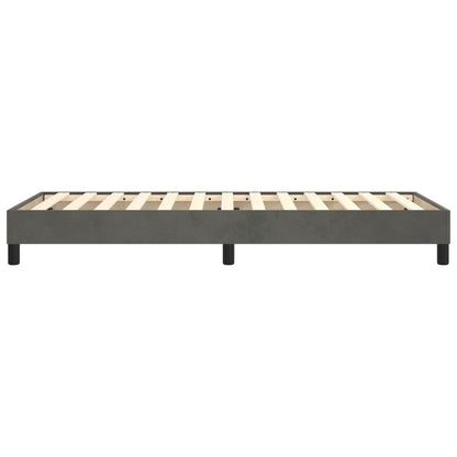 Boxspringbettgestell Dunkelgrau 80x200 cm Samt