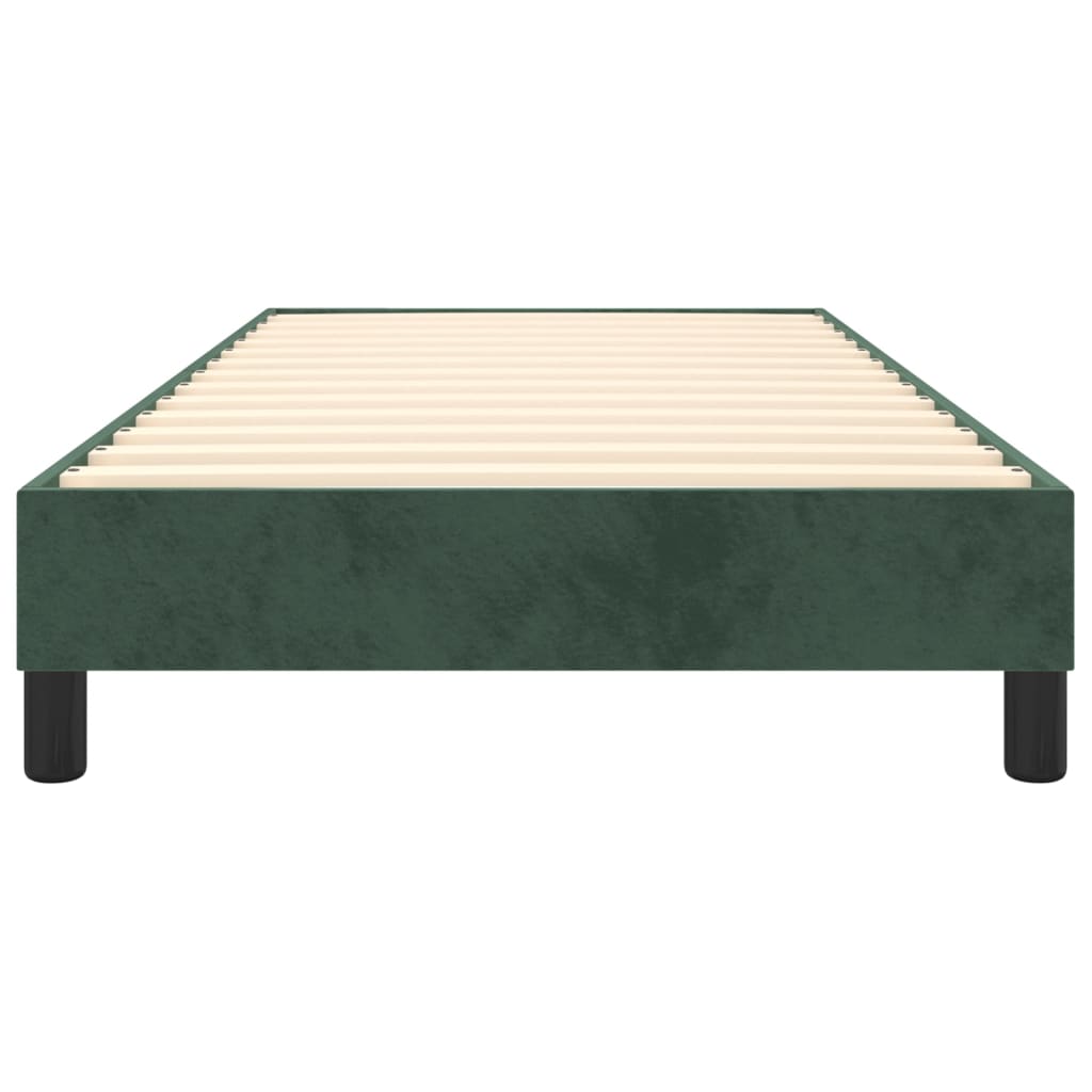 Boxspringbettgestell Dunkelgrün 80x200 cm Samt