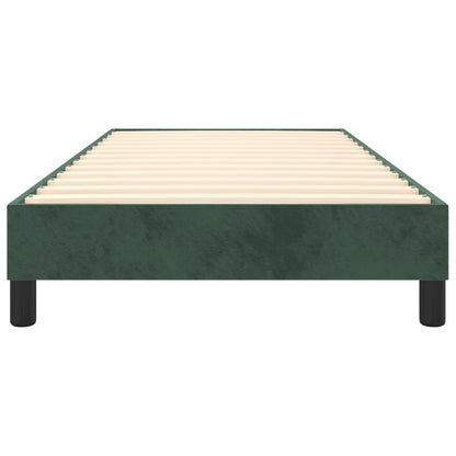 Boxspringbettgestell Dunkelgrün 80x200 cm Samt