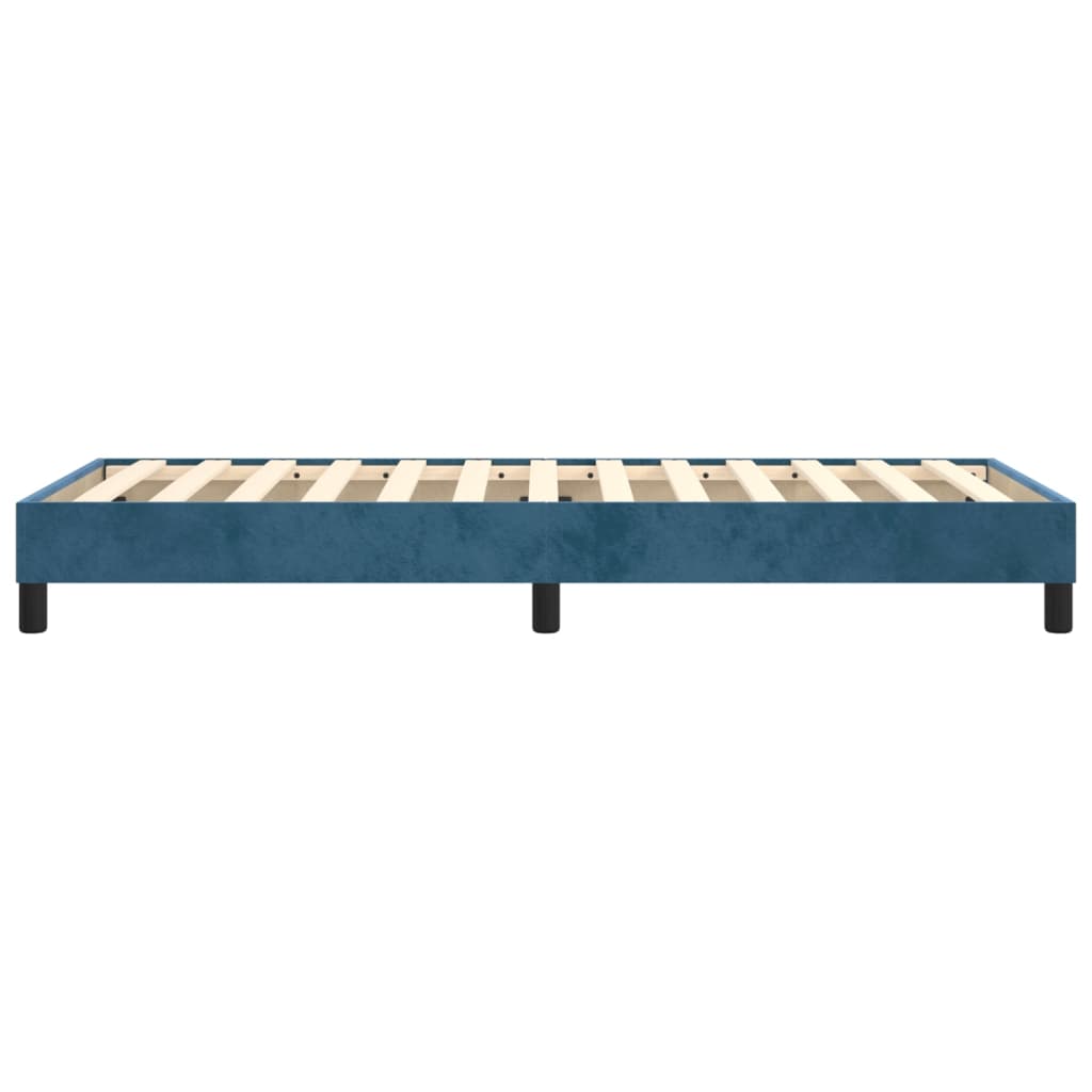 Boxspringbettgestell Dunkelblau 80x200 cm Samt