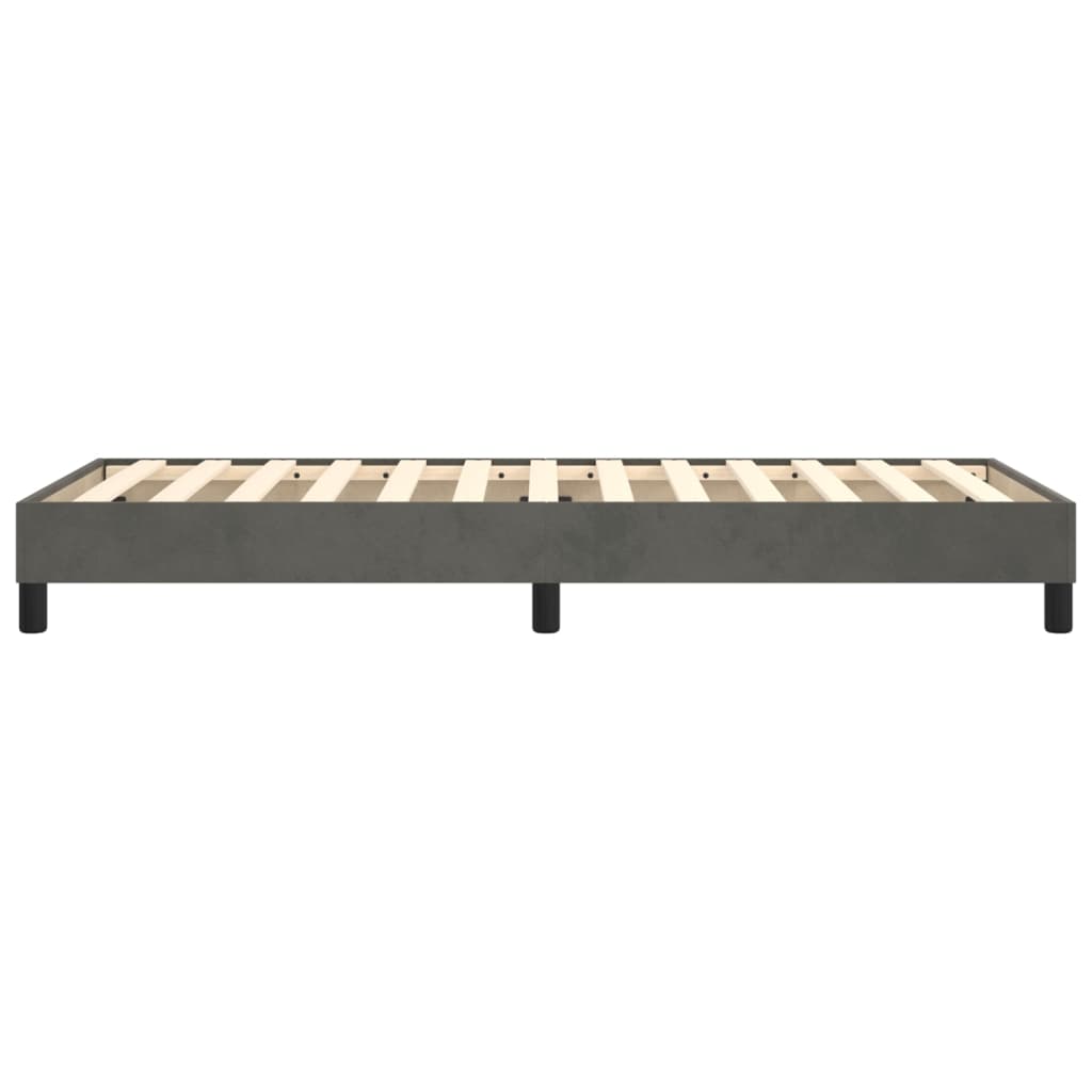 Boxspringbettgestell Dunkelgrau 90x190 cm Samt