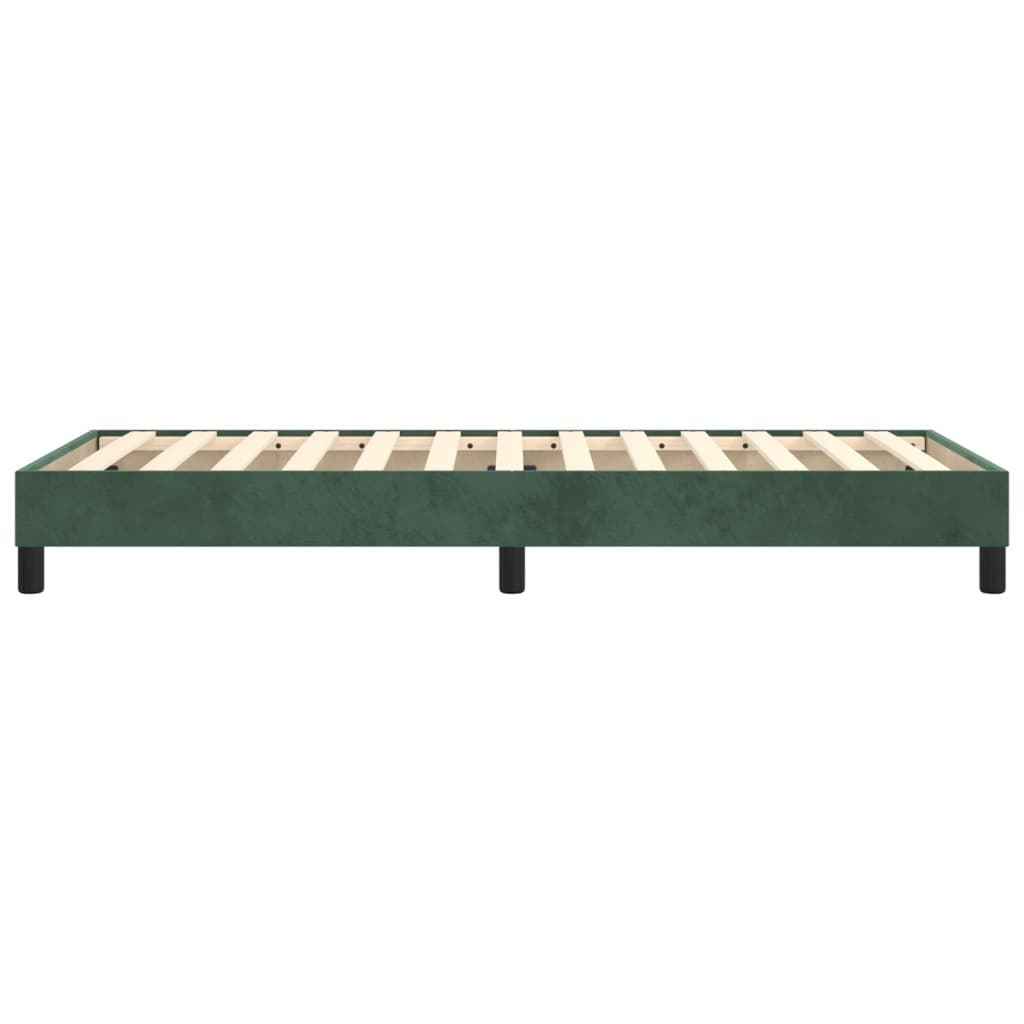 Boxspringbettgestell Dunkelgrün 90x190 cm Samt