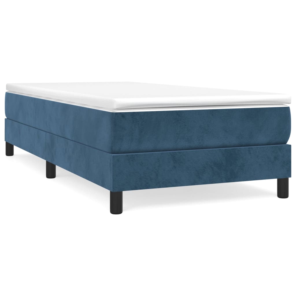 Boxspringbettgestell Dunkelblau 90x190 cm Samt