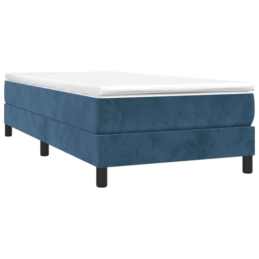 Boxspringbettgestell Dunkelblau 90x190 cm Samt