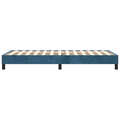 Boxspringbettgestell Dunkelblau 90x190 cm Samt