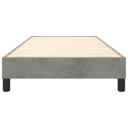 Boxspringbettgestell Hellgrau 90x200 cm Samt
