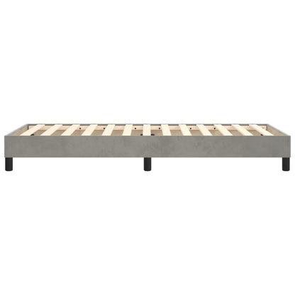 Boxspringbettgestell Hellgrau 90x200 cm Samt