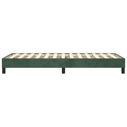 Boxspringbettgestell Dunkelgrün 100x200 cm Samt