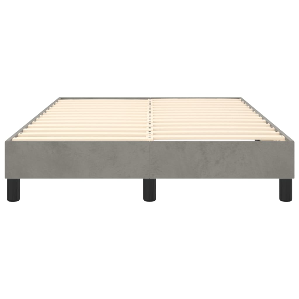Boxspringbettgestell Hellgrau 120x200 cm Samt