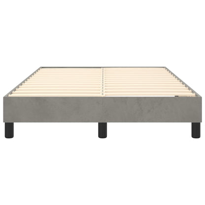 Boxspringbettgestell Hellgrau 120x200 cm Samt